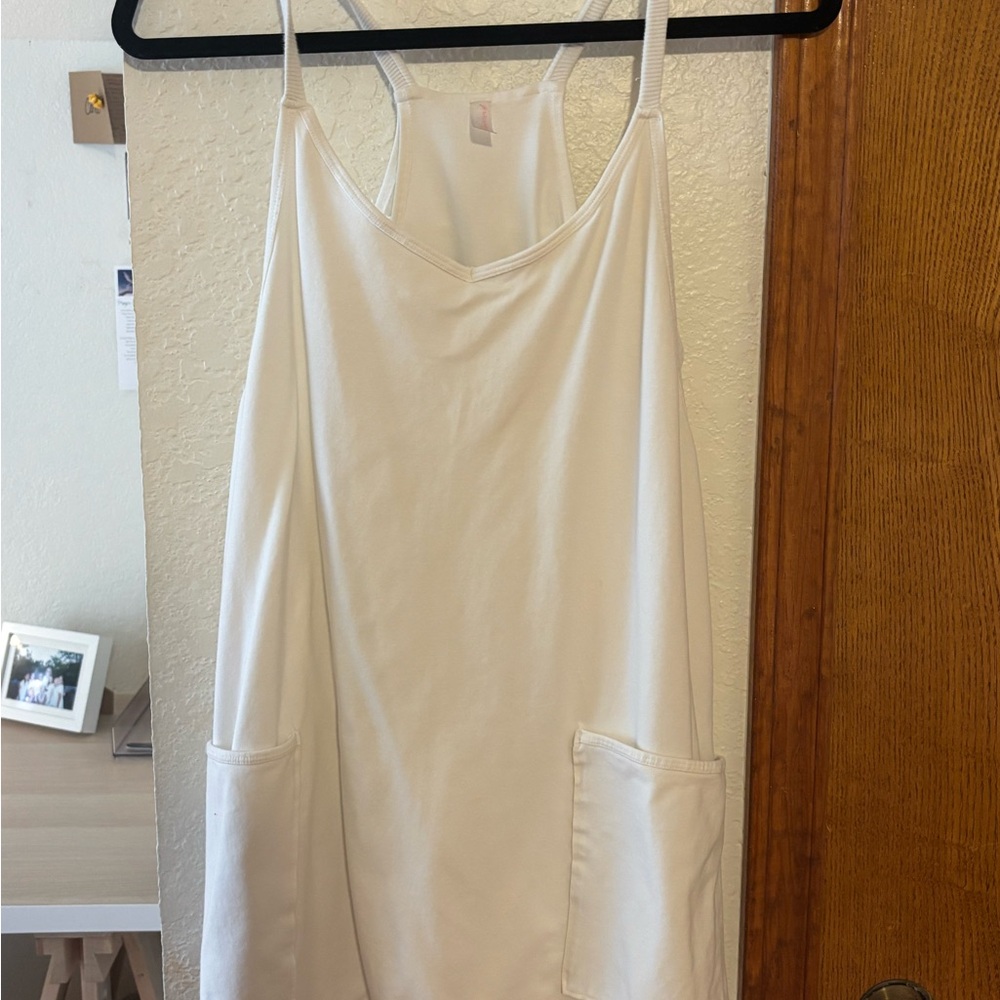 FP Movement by Free People Cream Hot Shot Mini Dress